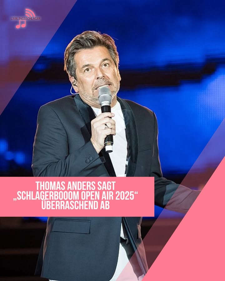 Thomas Anders sagt „Schlagerbooom Open Air 2025“ überraschend ab – das ist der wahre Grund!