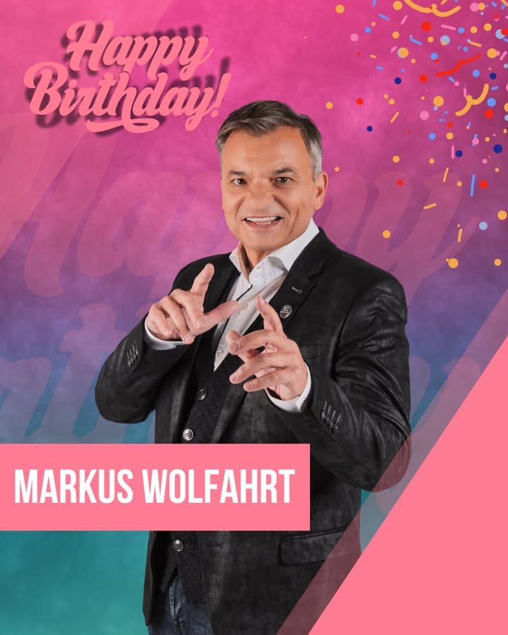 Wir von Lieblingsschlager wünschen Markus Wolfahrt alles Gute zum Geburtstag. Er wird heute 65 Jahre alt. Gratuliert Ihm gerne hier.🎉