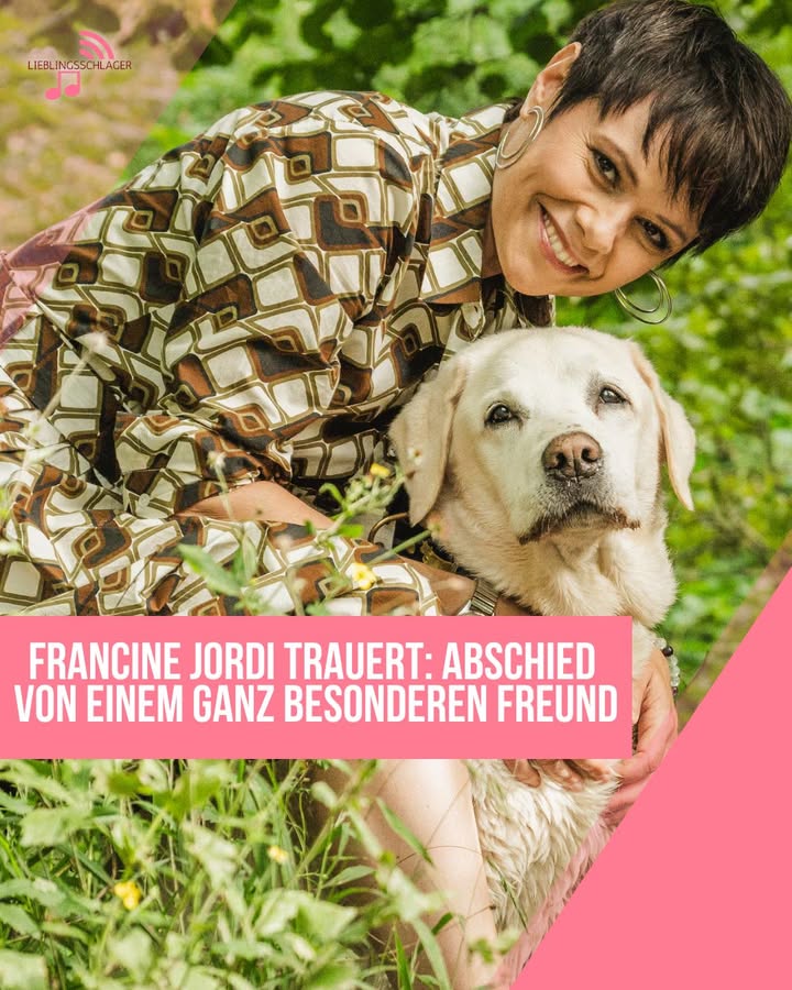 Francine Jordi trauert: Abschied von einem ganz besonderen Freund Die Schlagersängerin hat sich von ihrem langjährigen Begleiter Theo verabschieden müssen.