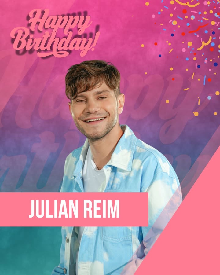 Wir von Lieblingsschlager wünschen Julian Reim alles Gute zum Geburtstag. Er wird heute 29 Jahre alt. Gratuliert Ihm gerne hier.🎉