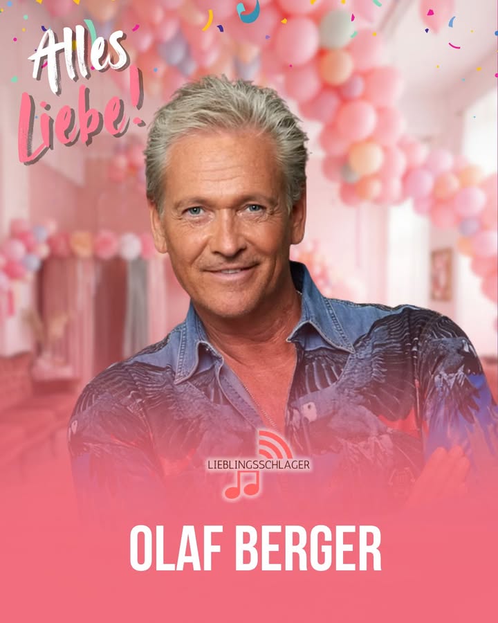 Wir von Lieblingsschlager wünschen Olaf Berger alles Gute zum Geburtstag. Er wird heute 62 Jahre alt. Gratuliert Ihm gerne hier.🎉