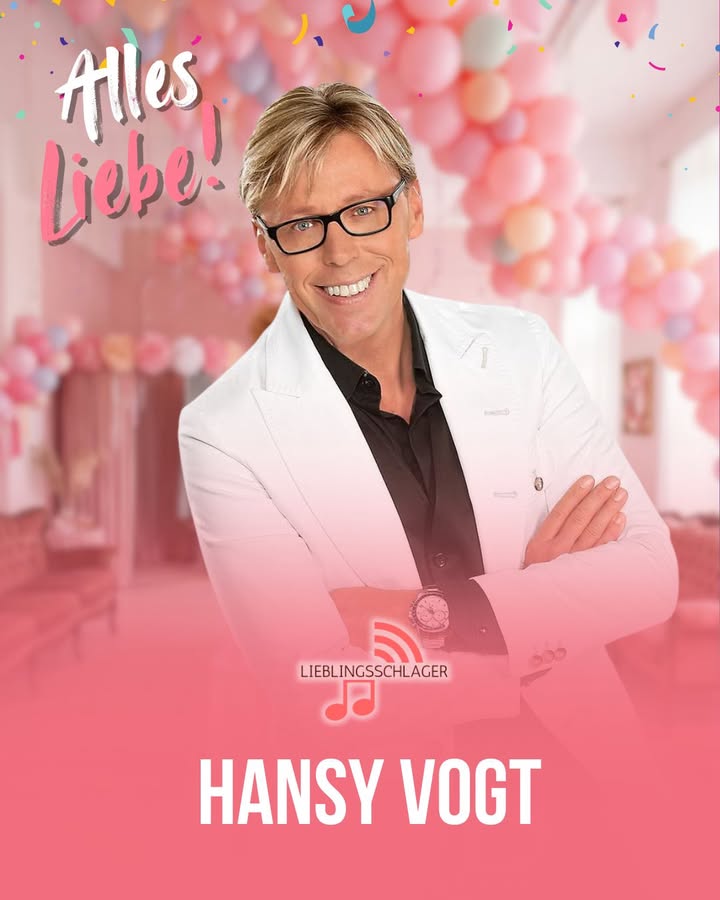 Wir von Lieblingsschlager wünschen Hansy Vogt alles Gute zum Geburtstag. Er wird heute 58 Jahre alt. Gratuliert Ihm gerne hier.🎉
