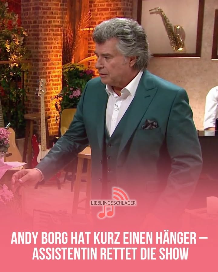 ANDY BORG HAT KURZ EINEN HÄNGER – ASSISTENTIN RETTET DIE SHOW