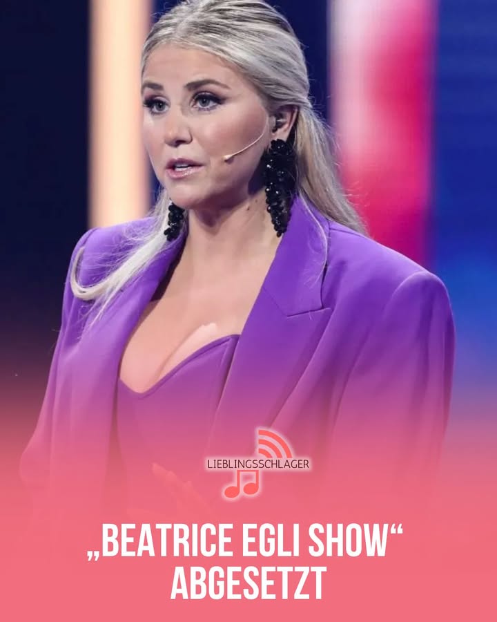 BEATRICE EGLI SHOW“ ABGESETZT