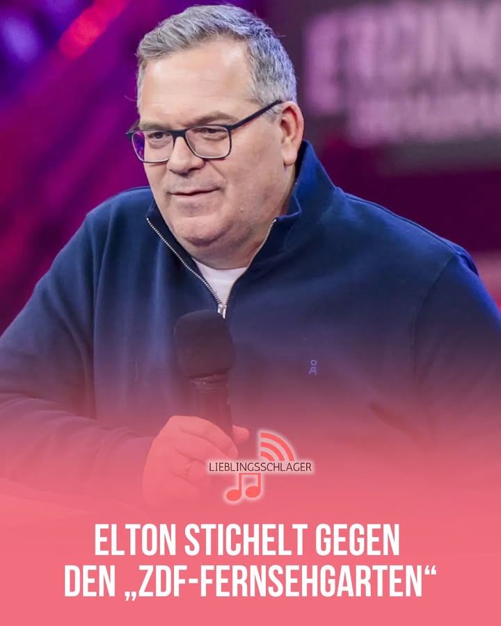 ELTON STICHELT GEGEN DEN ZDF-FERNSEHGARTEN“