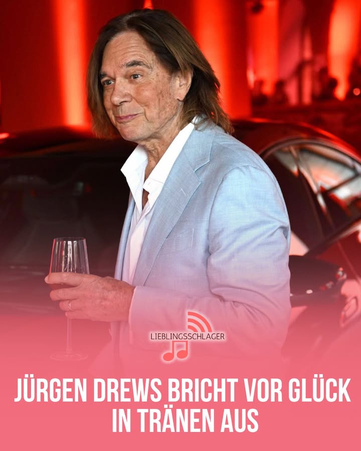 JÜRGEN DREWS BRICHT VOR GLÜCK IN TRÄNEN AUS