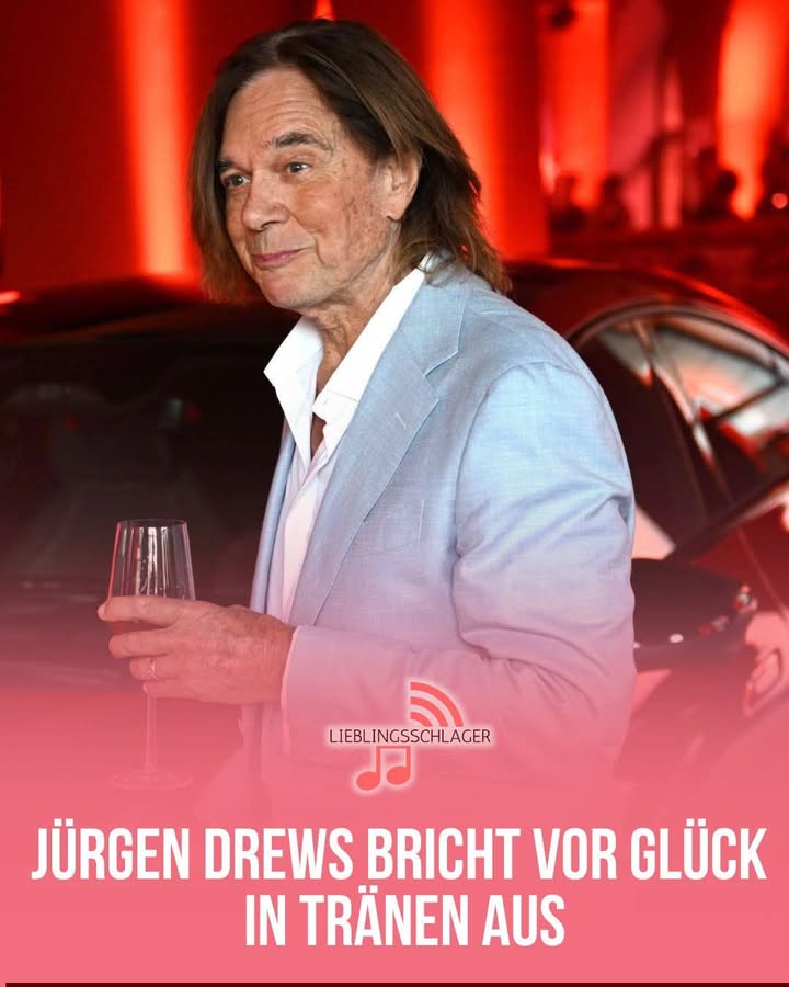 JÜRGEN DREWS BRICHT VOR GLÜCK IN TRÄNEN AUS