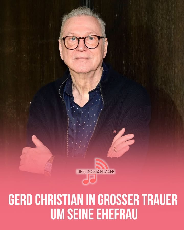 GERD CHRISTIAN IN GROSSER TRAUER UM SEINE EHEFRAU