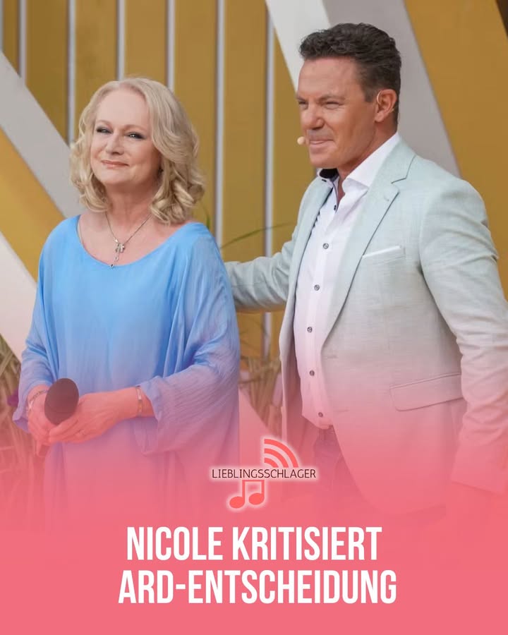 NICOLE KRITISIERT ARD-ENTSCHEIDUNG