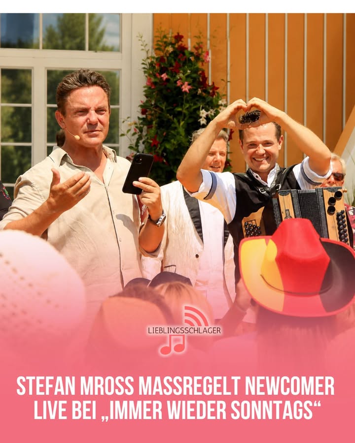 STEFAN MROSS MASSREGELT NEWCOMER LIVE BEI IMMER WIEDER SONNTAGS“