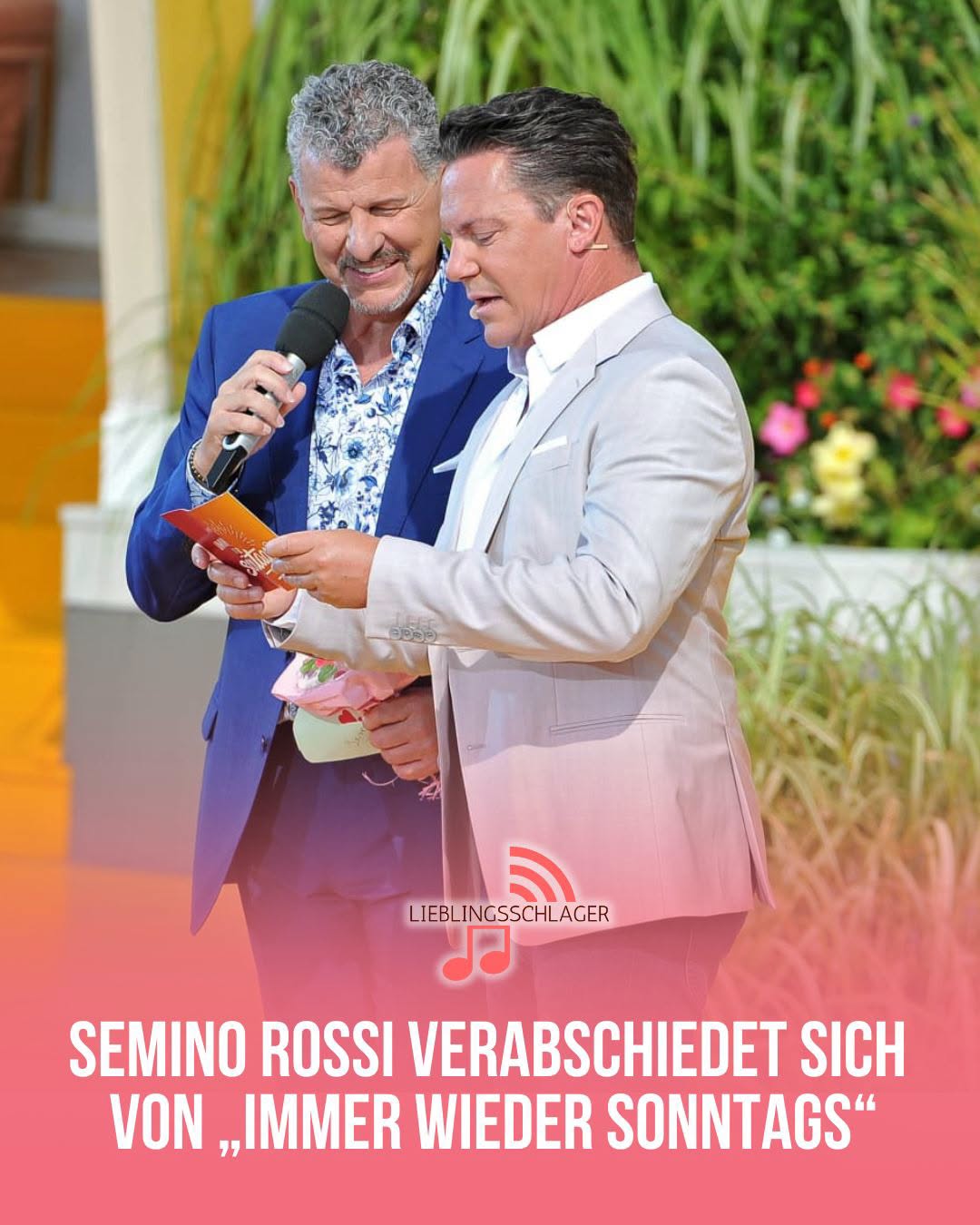 SEMINO ROSSI VERABSCHIEDET SICH VON IMMER WIEDER SONNTAGS“