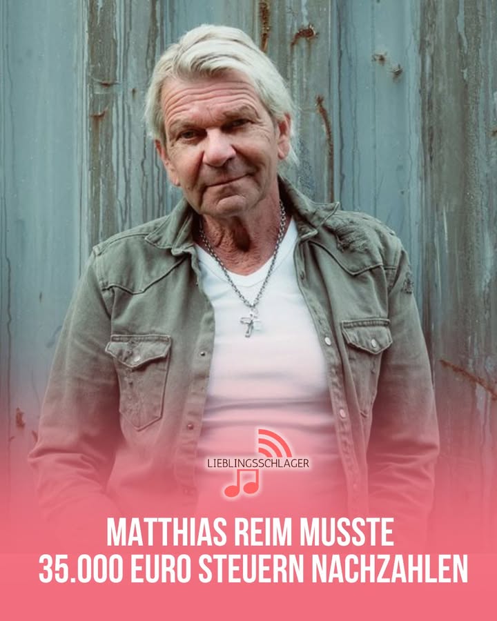 MATTHIAS REIM MUSSTE 35.000 EURO STEUERN NACHZAHLEN