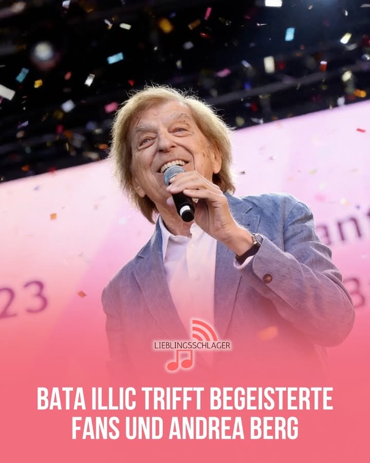 Schlager-Legende Bata Illic steht mit 86 noch auf der Bühne – Treffen mit Andrea Berg begeistert Fans ❤️