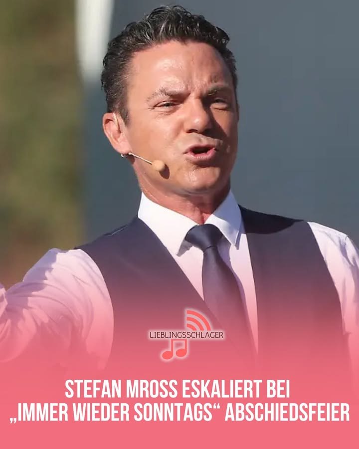 Stefan Mross eskaliert bei „Immer wieder sonntags“ Abschiedsfeier