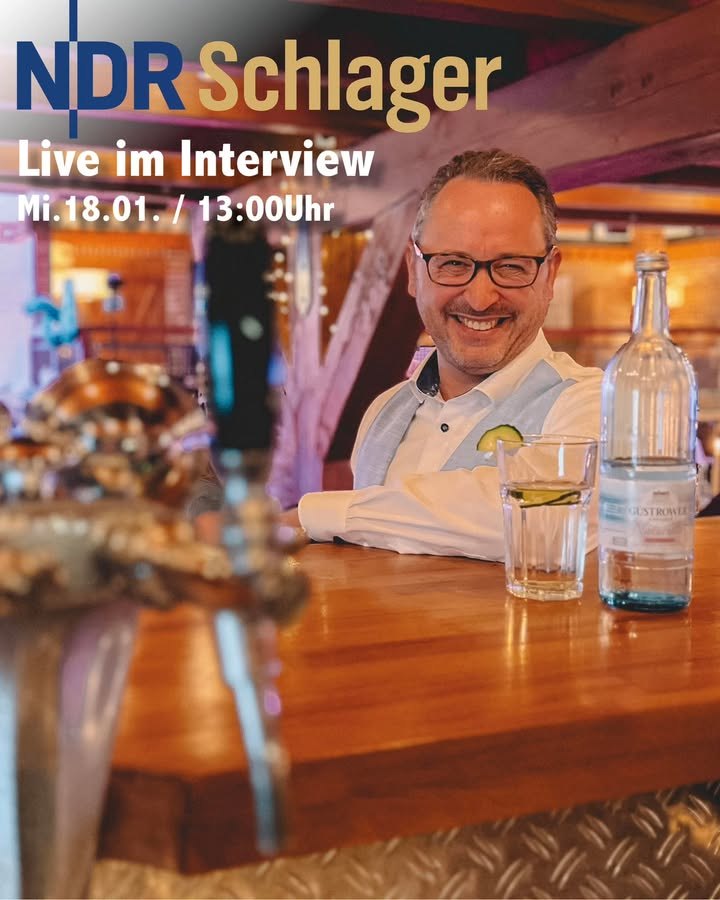Zum sechsten mal mal auf Platz 1 beim NDR!!!!! Wer ist der aktuelle Chartstürmer Danny Buller. Beim Interview am 18.01. ab 13.00 Uhr im NDR…