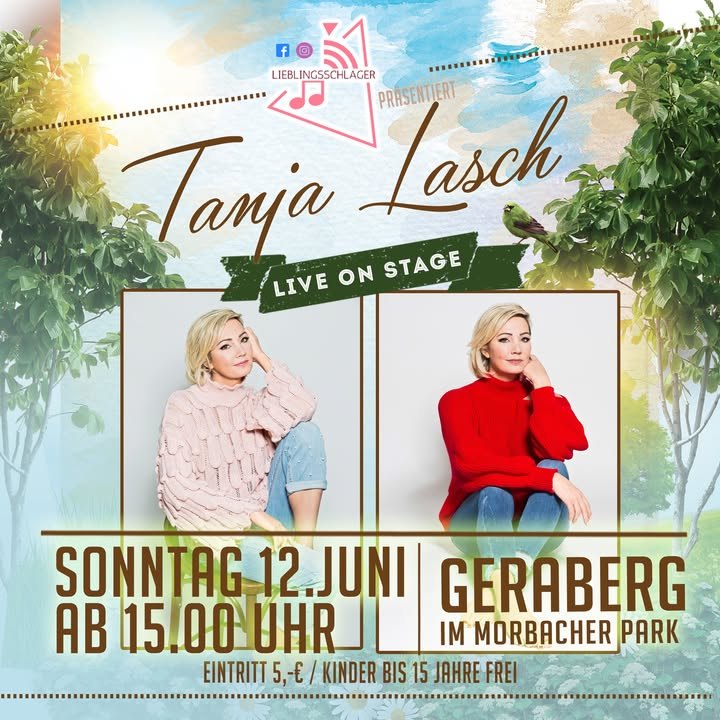 Ihr habt gewählt! Tanja Lasch auf unserer Bühne in Thüringen. Unser Veranstaltungstipp für den 12. Juni 2022 live in Geraberg. Wir freuen un…