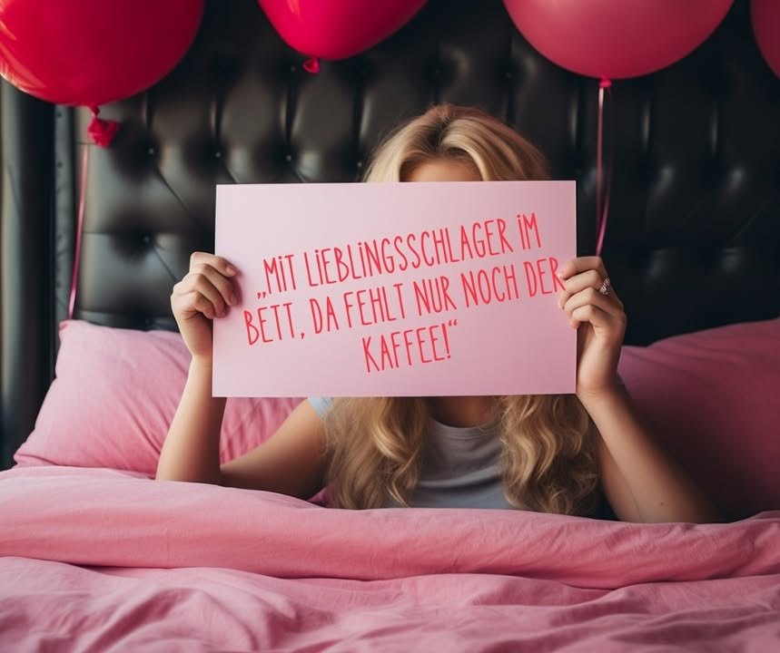 „Mit Lieblingsschlager im Bett, da fehlt nur noch der Kaffee!“