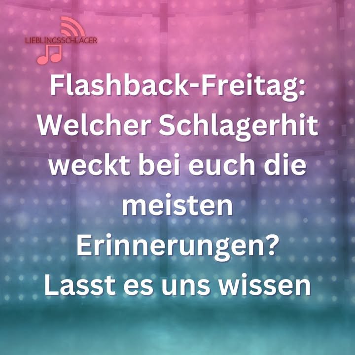 Flashback-Freitag