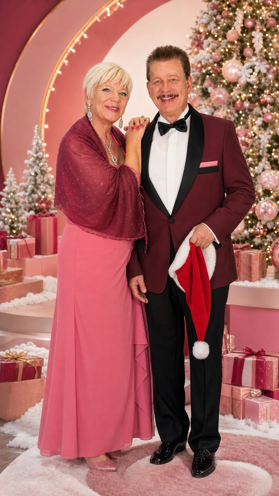 Jo und Josephine in einer weihnachtlichen Lieblingsschlager-Kulisse