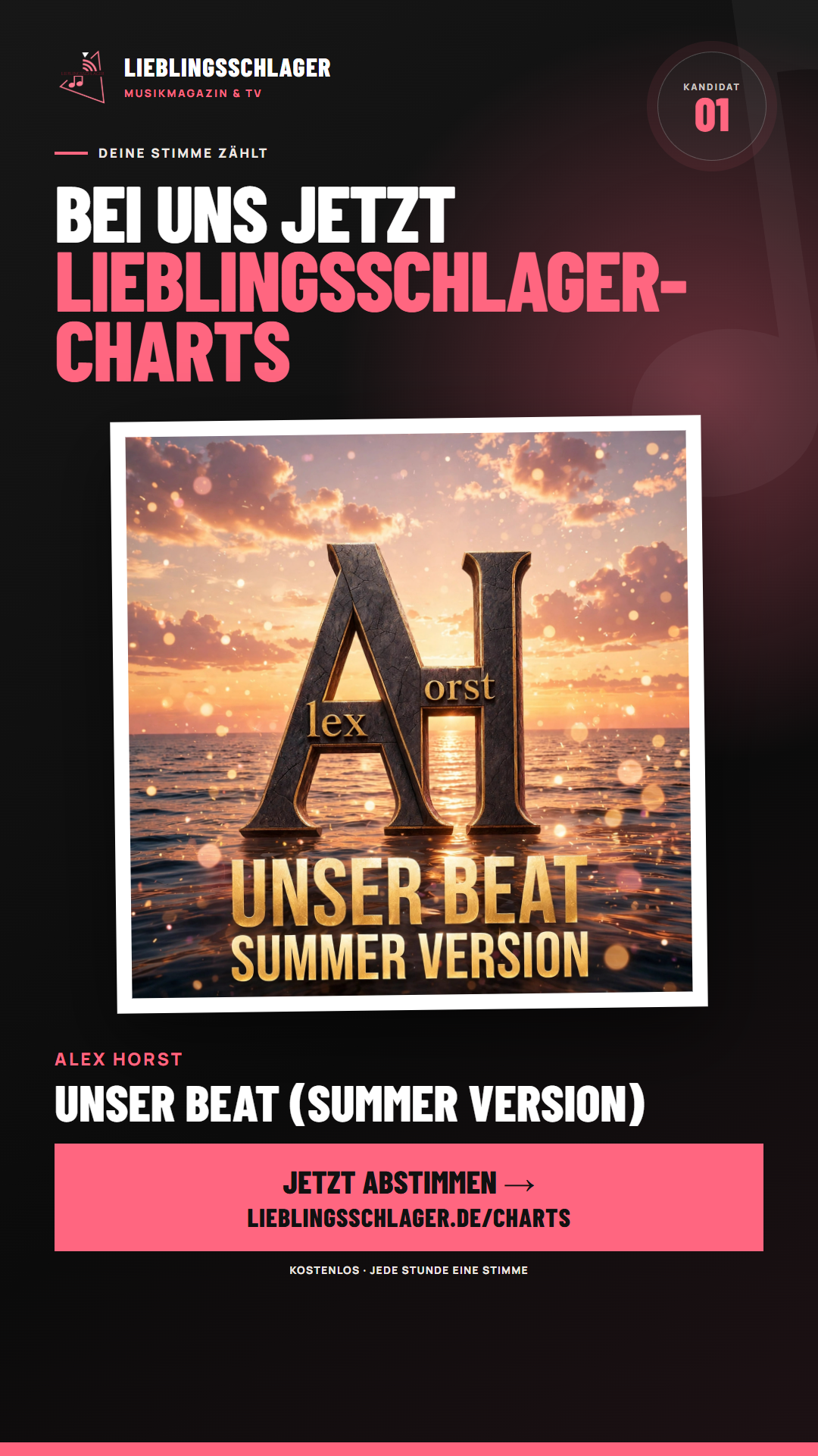 Story-Grafik für Alex Horst – Unser Beat (Summer Version)