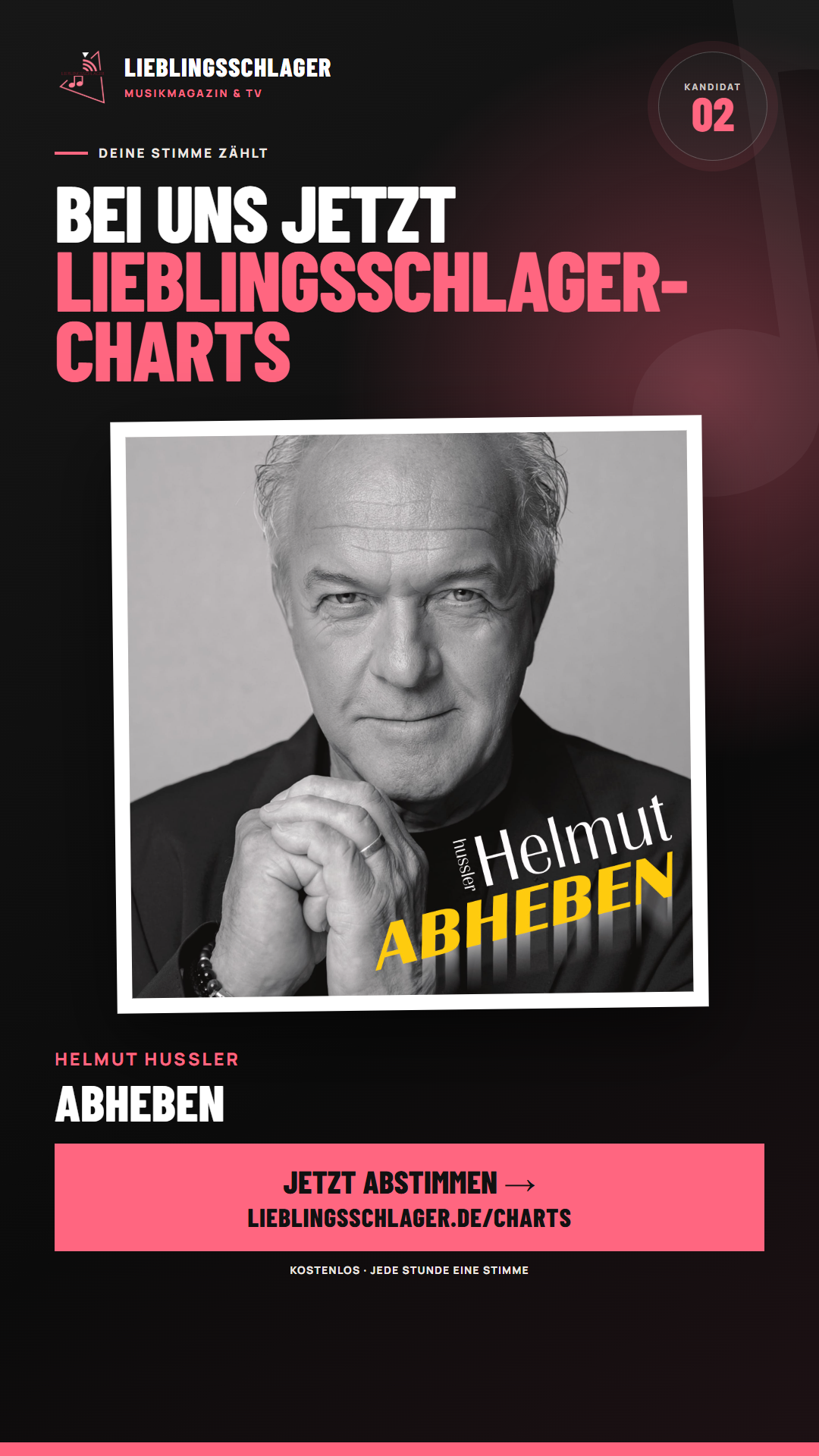 Story-Grafik für Helmut Hussler – Abheben
