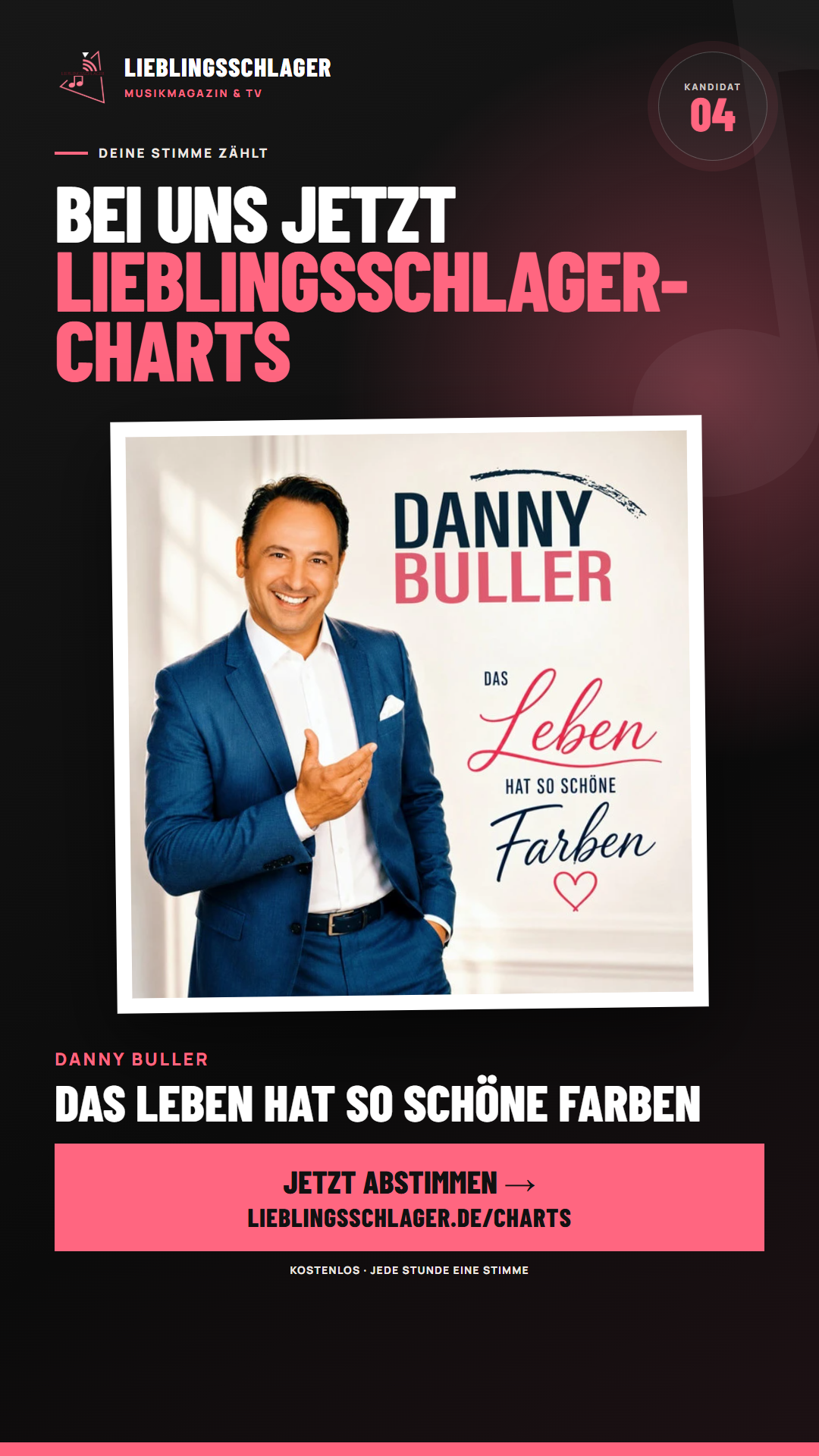 Story-Grafik für Danny Buller – Das Leben hat so schöne Farben