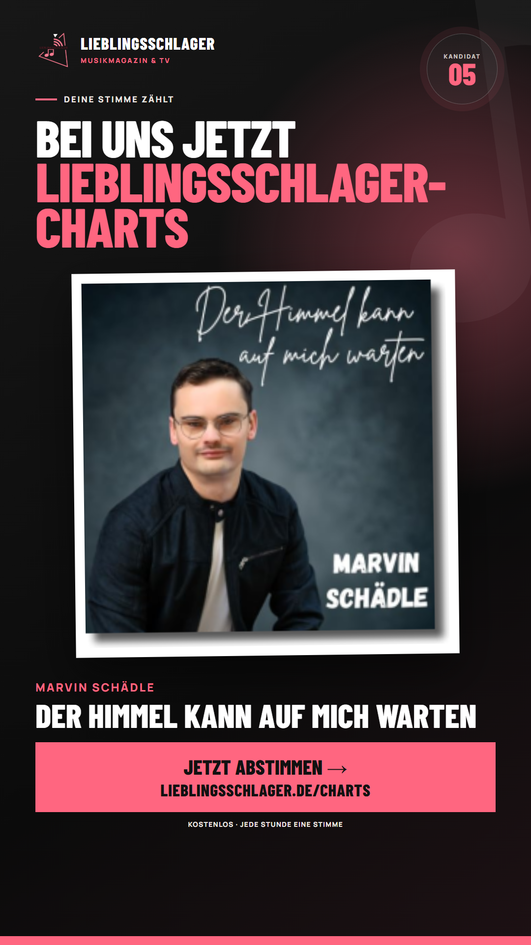 Story-Grafik für Marvin Schädle – Der Himmel kann auf mich warten