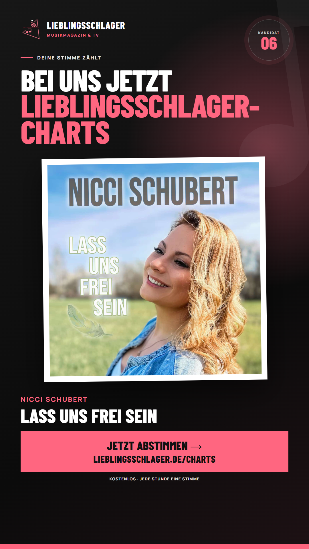 Story-Grafik für Nicci Schubert – Lass uns frei sein