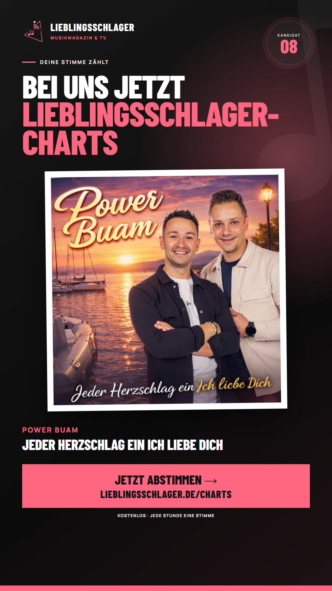 Story-Grafik für Power Buam – Jeder Herzschlag ein Ich liebe Dich